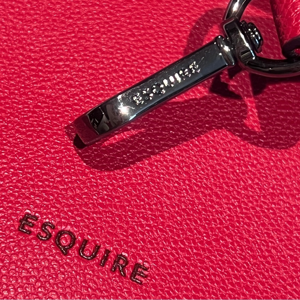 NWOT ESQUIRE Red Mini Tote - Picture 9 of 16